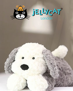 Jellycat - Doudou Lapin Bashful Beige 18 cm - Petit Sixième