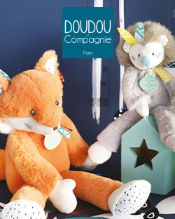 Doudou et compagnie - Yoca le koala - Set Doudou + Couverture Plaid bleu 70  X 100 CM