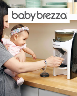 Robot cuisine bébé one step food maker deluxe blanc et noir Baby Brezza
