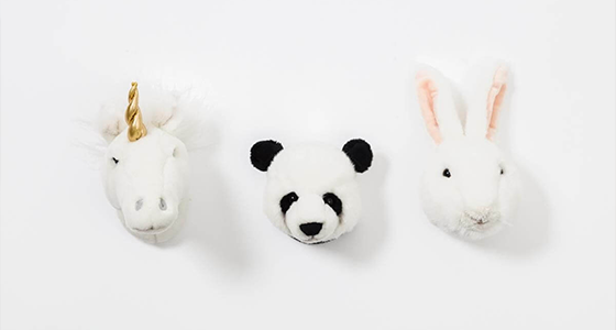 Trophée animaux peluche