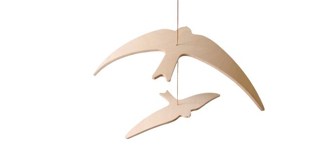 Mobile en bois bébé