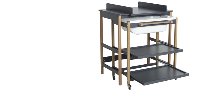 TABLE À LANGER BAIGNOIRE