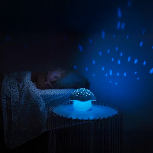 Veilleuse projection d'étoiles Champignon