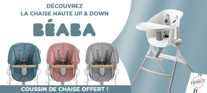 Chaise haute Up & Down + son coussin offert