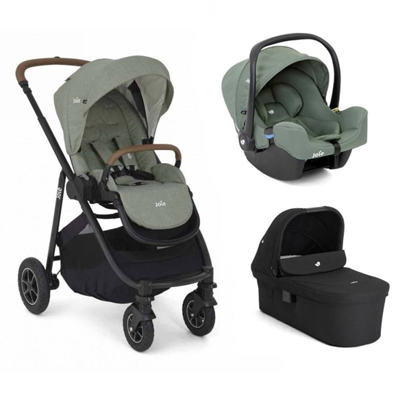 Poussette trio Versatrax + siège auto i-Snug 2 + nacelle Ramble XL