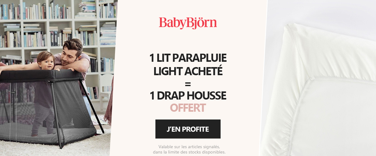BABYBJORN : Un lit parapluie light = un drap housse offert
