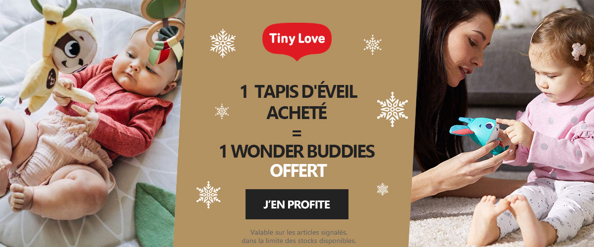 TINY LOVE : Un tapis d'éveil acheté de la sélection = un wonder buddies offert (aléatoire)