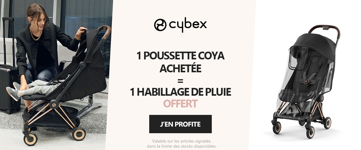 CYBEX : Une poussette Coya acheté = un habillage de pluie offert