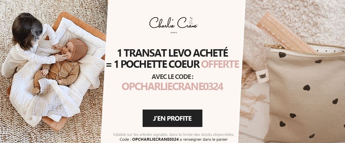 Charlie Crane : Levo = pochette coeur rose in april