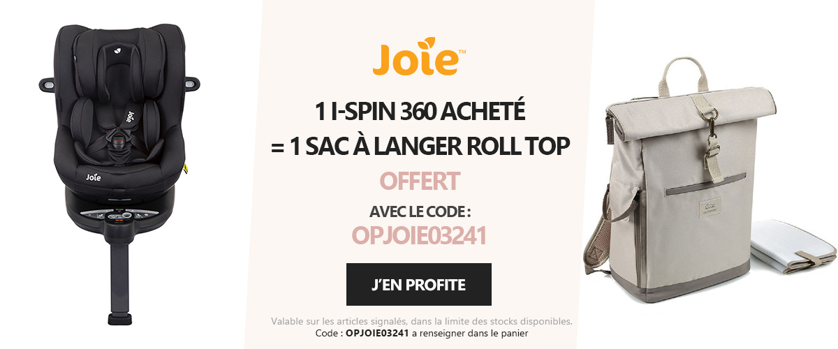 Joie : 1 i-Spin 360 = 1 sac à langer Roll Top