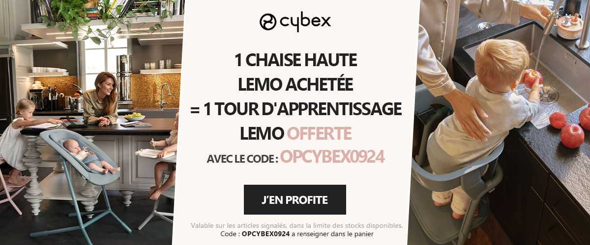 Cybex : Chaise haute LEMO 4 en 1 = tour observation