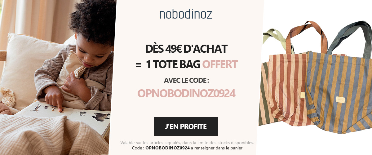 Nobodinoz : Dès 49€ d'achat = un tote bag offert