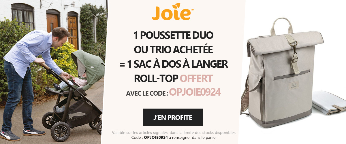 Joie : 1 duo ou 1 trio = 1 sac à dos