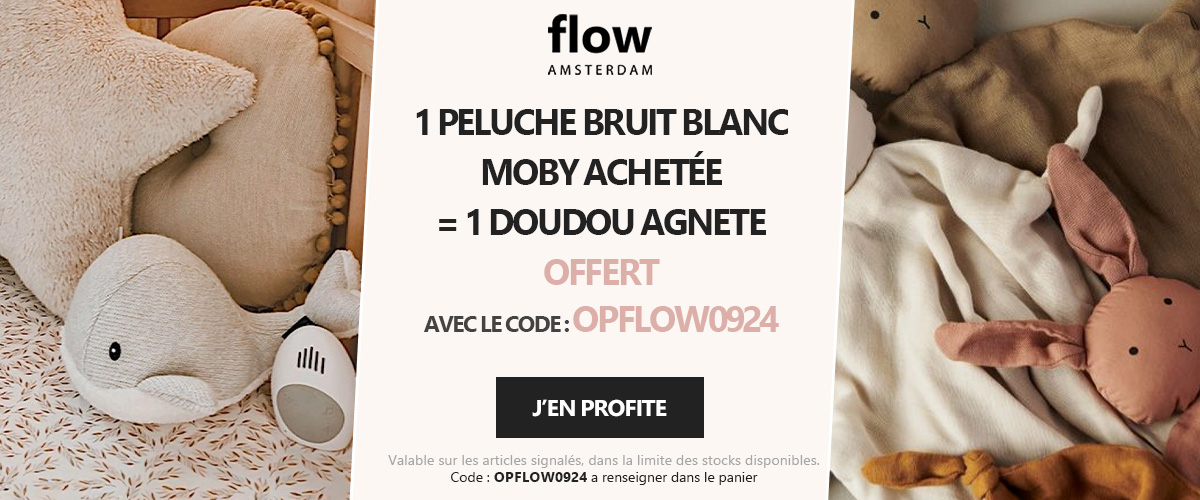 Flow Amsterdam : 1 veilleuse Moby = 1 Doudou Agnete