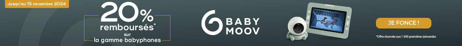 Babymoov : 20% remboursés sur la gamme babyphones