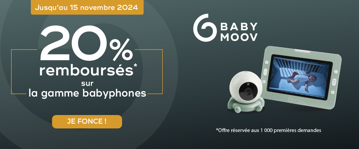 Babymoov : 20% remboursés sur la gamme babyphones