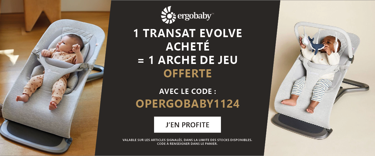 Ergobaby : 1 transat Evolve acheté = 1 arche de jeu offerte