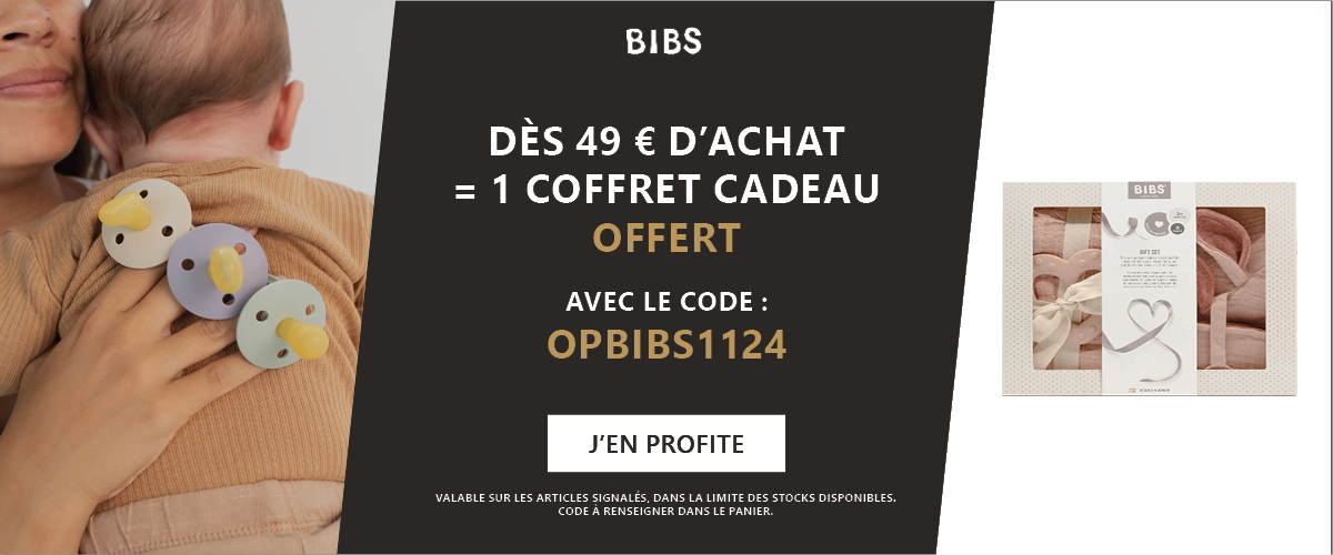 Bibs : Dès 49 euros d'achat = 1 coffret cadeau Bibs offert