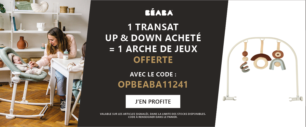 Beaba : 1 Transat Up&Down acheté = 1 Arche de jeux offerte