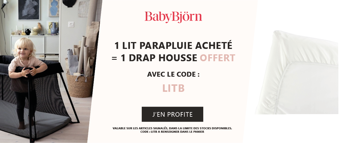 Babybjorn : 1 lit parapluie = 1 drap housse offert