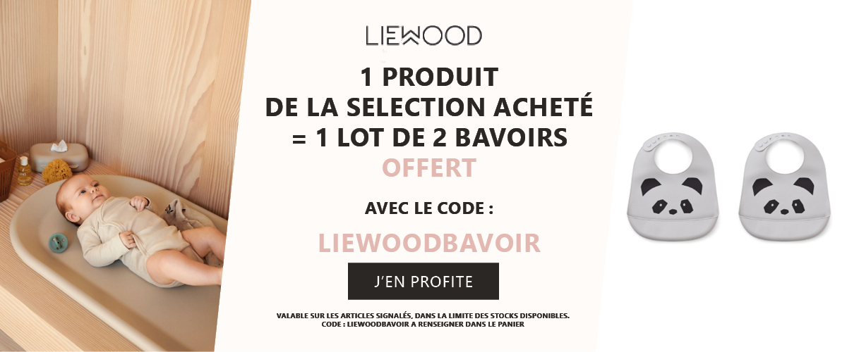 Liewood : 1 produit de la sélection acheté = 1 lot de 2 bavoirs offert