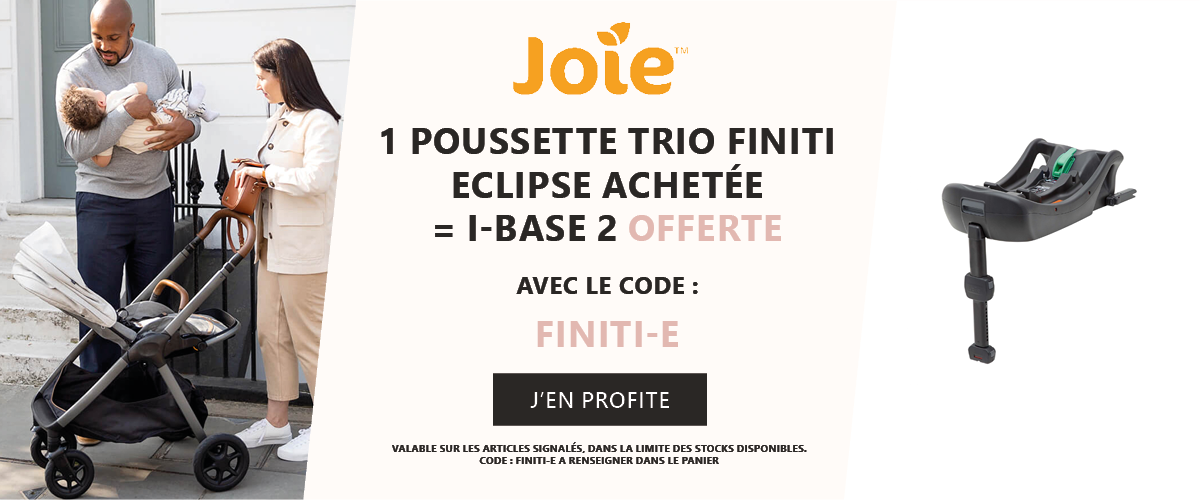 Joie : 1 poussette trio Finiti Eclipse = 1 i-base 2 offerte