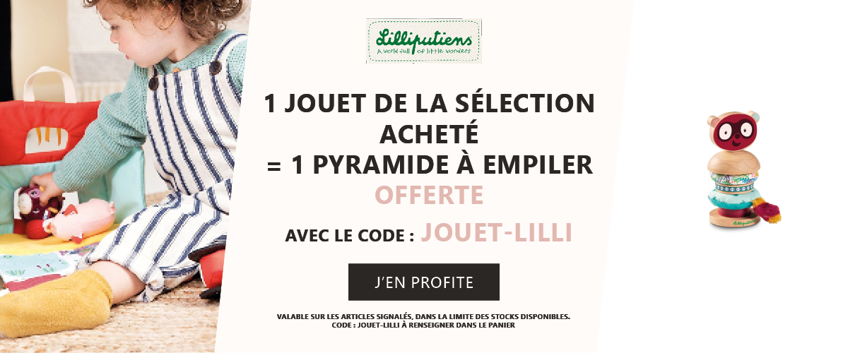 Lilliputiens : 1 jouet de la sélection acheté = 1 pyramide à empiler offerte