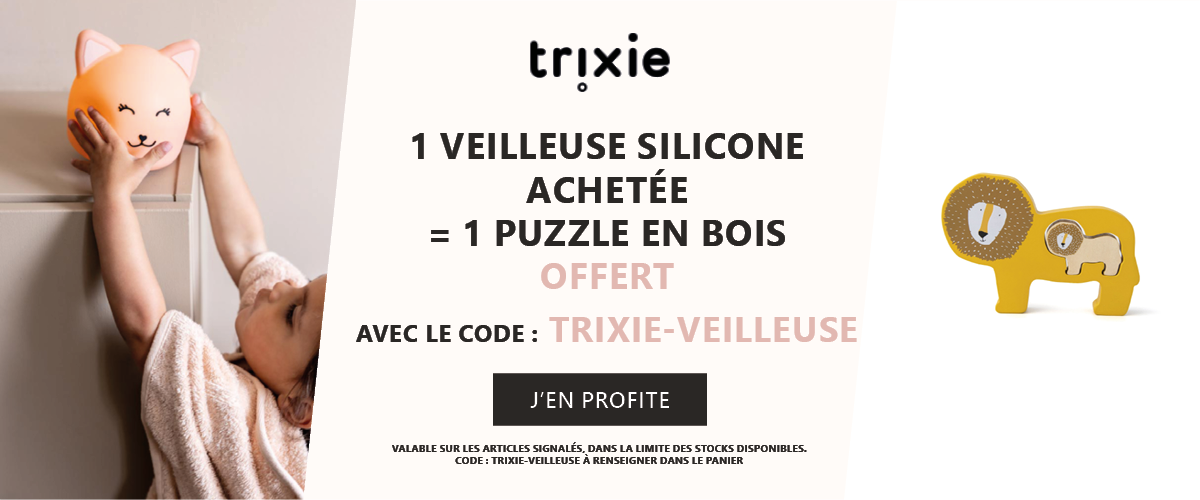 Trixie : 1 veilleuse achetée = 1 puzzle en bois offert