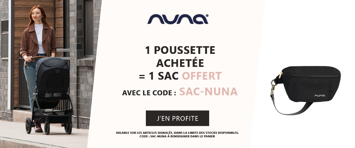 Nuna : 1 poussette achetée = 1 sac de poussette offert
