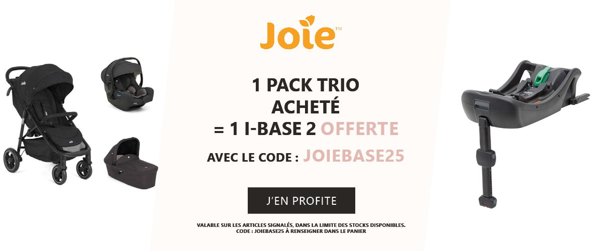 Joie : un pack trio acheté = Une base