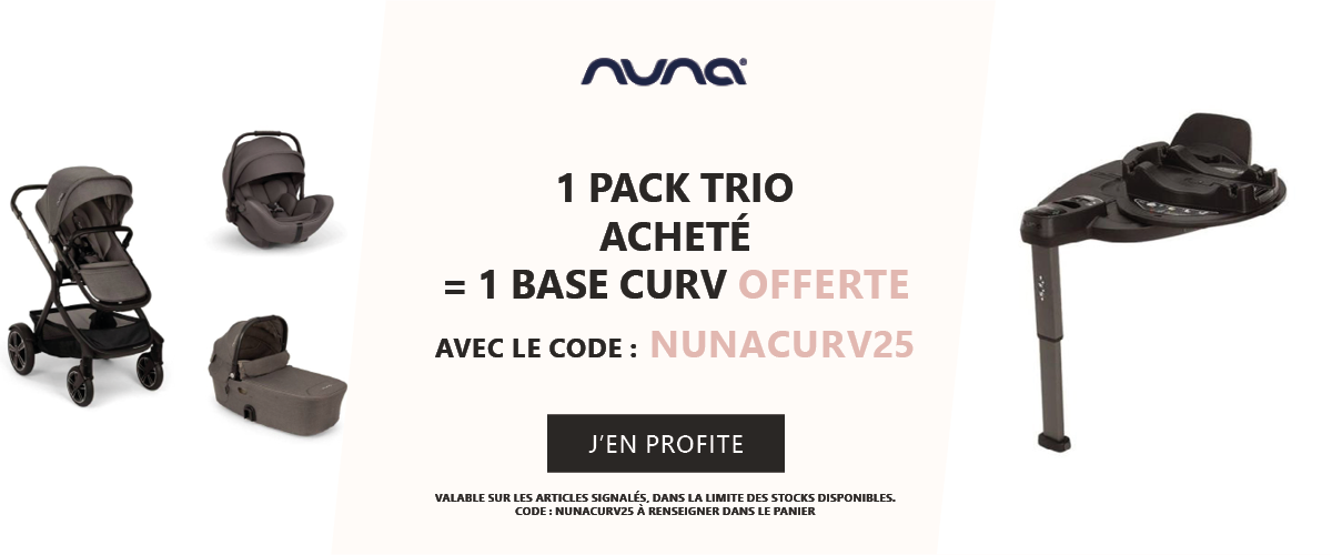 Nuna : Un pack trio acheté = Une base Curv offerte