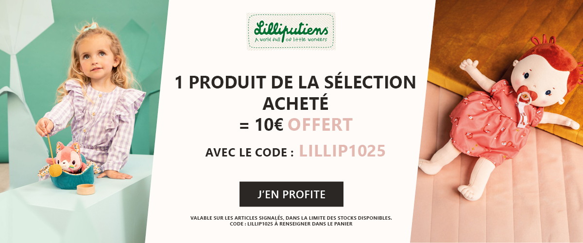 Lilliputiens : Réduction de 10€ sur une sélection de produits