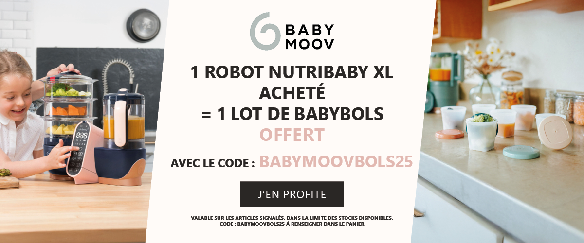 Babymoov : Un robot nutribaby XL = Un lot de babybols offert
