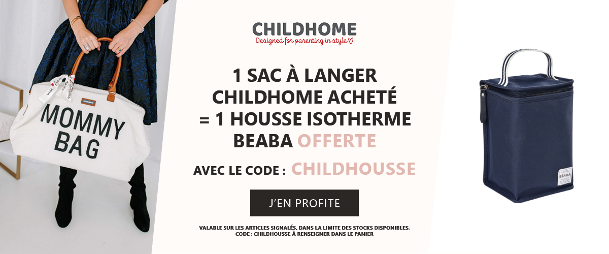 Childhome : 1 Sac à langer Childhome = 1 housse isotherme Beaba