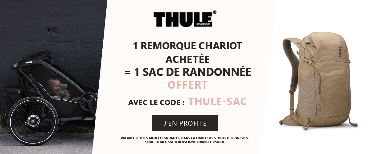 Thule : 1 remorque Chariot achetée = 1 sac de randonnée Thule offert