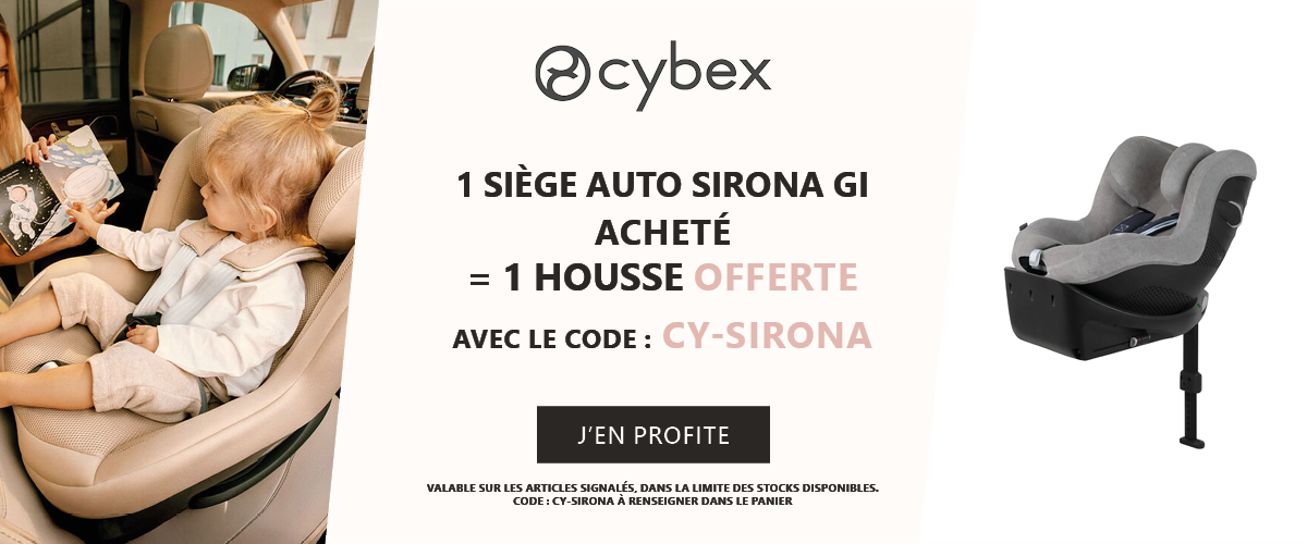 Cybex : 1 siège auto Sirona Gi acheté = 1 housse offerte