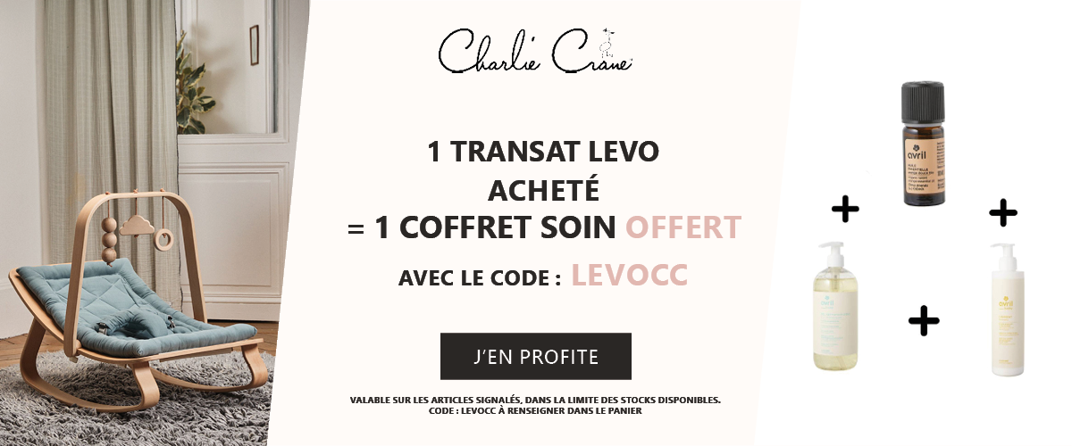 Charlie Crane : 1 transat Levo acheté = 1 coffret soin offert