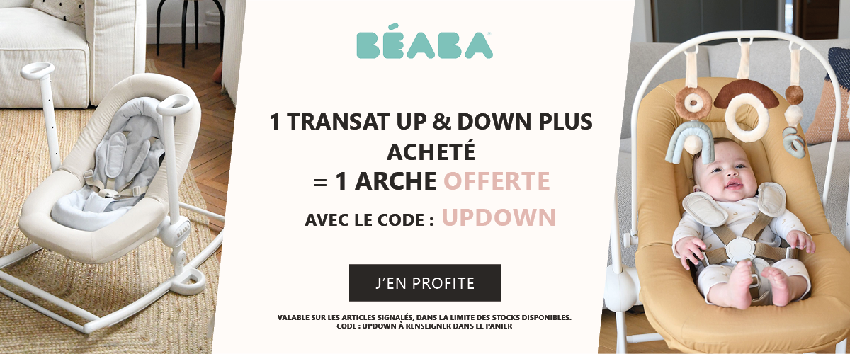 Beaba : 1 transat Up & Down Plus acheté = 1 arche Up & Down offerte