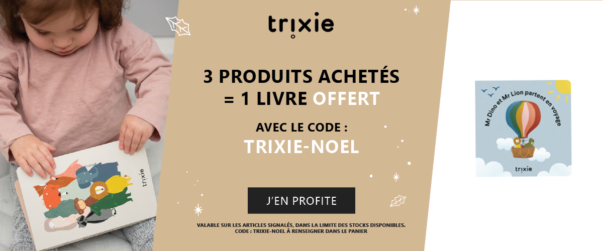 Trixie : 3 produits achetés = 1 livre offert