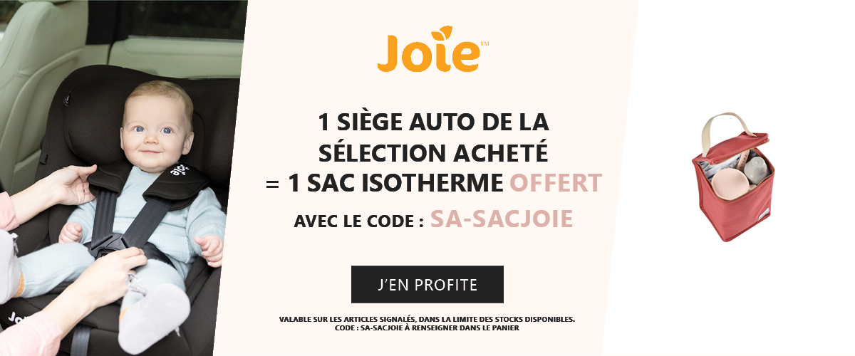 Joie : 1 siège auto acheté = 1 sac isotherme offert