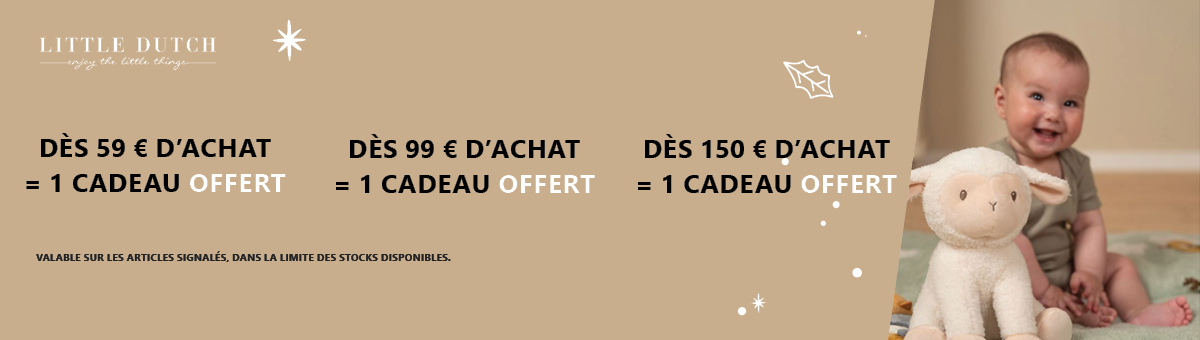 Little Dutch : Dès 59€, 99€ ou + de 150€ d'achat = 1 cadeau offert