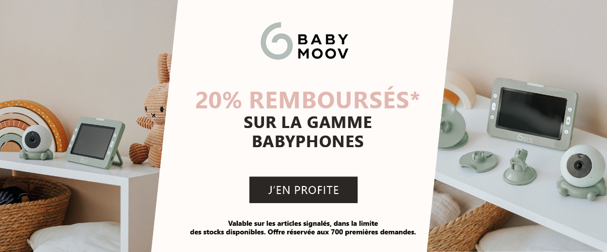 Babymoov : ODR 20% de remboursés sur la gamme babyphones
