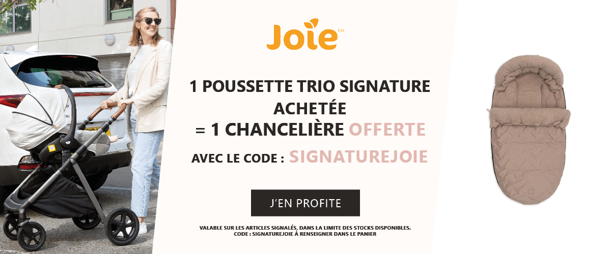 Joie : 1 poussette duo ou trio Finiti Evergreen ou Eclipse achetée = 1 base Lx2 offerte