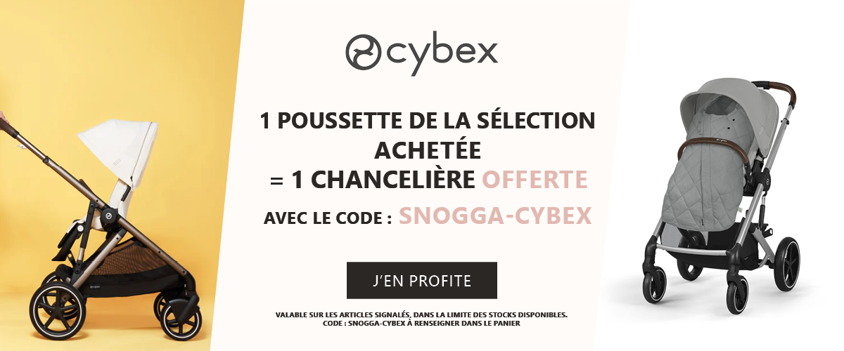 Cybex : 1 poussette de la sélection achetée = 1 chancelière offerte