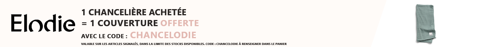 Elodie : Une chancelière achetée = une couverture offerte