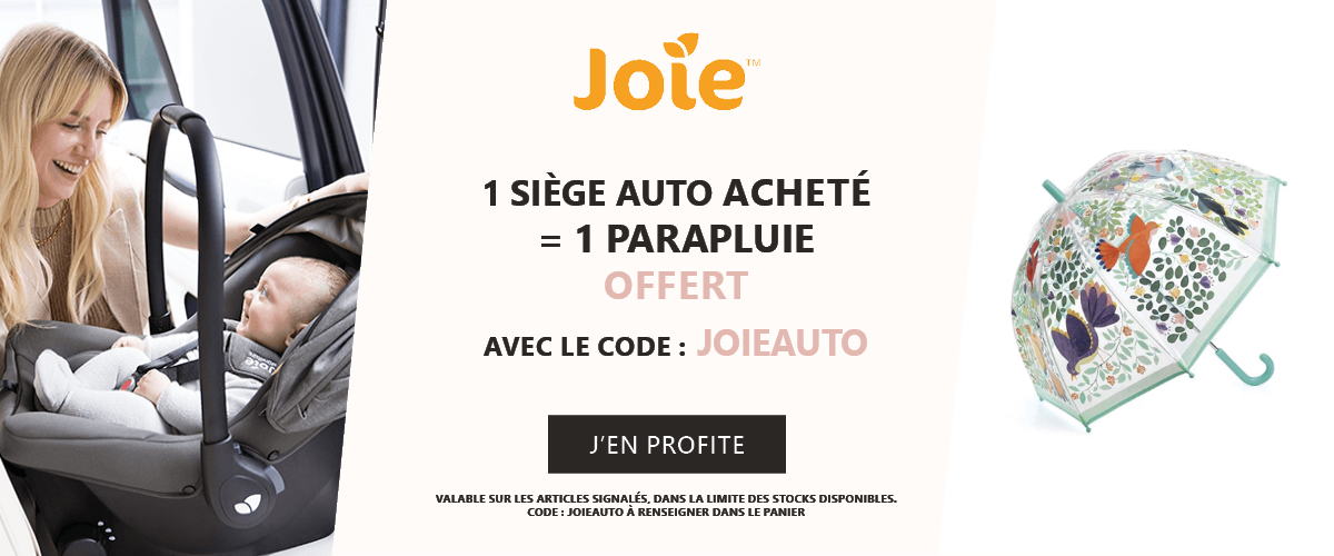 Joie : Un siège auto acheté = 1 parapluie offert