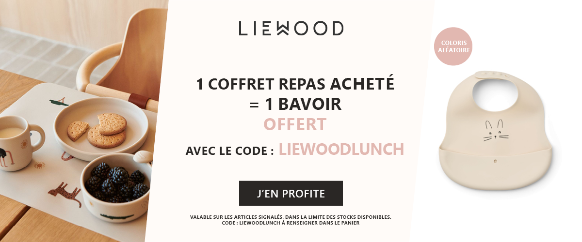 Liewood : Un coffret repas acheté = un bavoir silicone offert