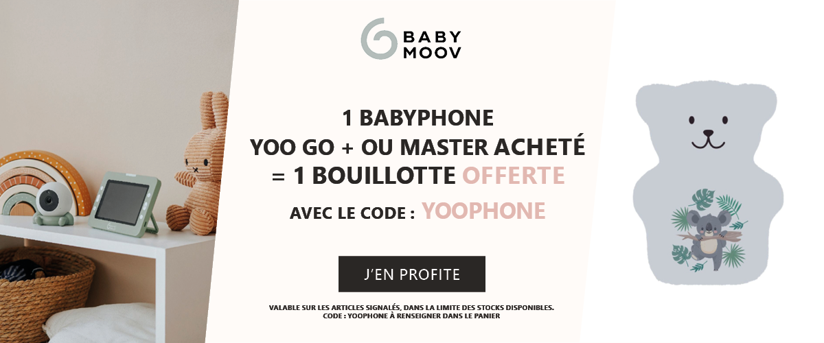 Babymoov : Un babyphone Yoo Go + ou Master acheté = une bouillotte offerte