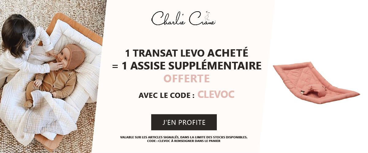 Charlie Crane : Un transat Levo acheté = une assise supplémentaire offerte