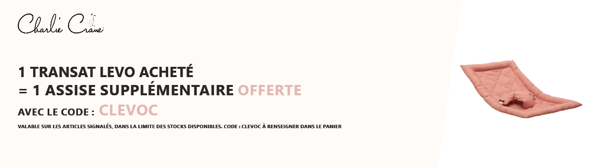 Charlie Crane : Un transat Levo acheté = une assise supplémentaire offerte